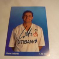 Autogramm : Pierre Littbarski (1. FC Köln-Citibank) (Original-Autogramm)