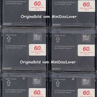 Sony MiniDisc 60er MDW-60 6er-Set Selten Rarität (1)