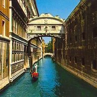 Italien 1960er Jahre - Venedig Ponte del Sospiri, AK 427 Ansichtskarte Postkarte