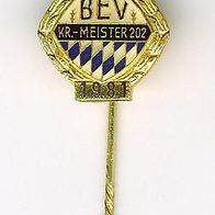 BEV Kreis Meister 1981 Anstecknadel Pin