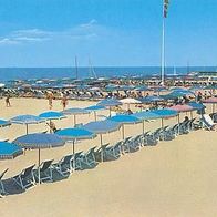 Italien 1960er Jahre - Tirrenia - La spiaggia, AK 224 Ansichtskarte Postkarte