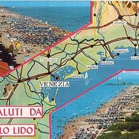 Italien 1960er Jahre - Saluti da Jesolo Lido, AK 220 Ansichtskarte Postkarte