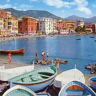 Italien 1960er Sestri Levante Baia del Silenzio, AK 656 Ansichtskarte Postkarte