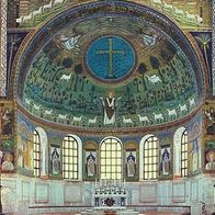 Italien 1960er Ravenna Basilica di S. Apollinare, AK 721 Ansichtskarte Postkarte