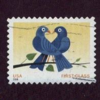 USA 2006 Mi.4018 Grußmarke Vogelpaar gest.