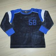 schöner Nickipulli / Nicky - Boy - Pullover Shirt H&M LOGG Gr. 104 blau (0318)