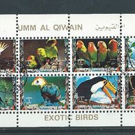 Umm al Qiwain 1972 - Vögel Kleinbogen in Minimarken Mi.-Nr. 1402-1410 gest. (2790)