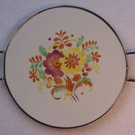 Alte Keramik Tortenplatte - " Blumen " * * *