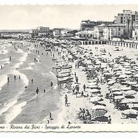 Italien 1950er Jahre - Sanremo Spiaggia di Levante, AK 952 Ansichtskarte Postkarte