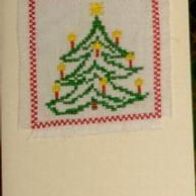 Weihnachtskarte mit Tannenbaum (W5,5)