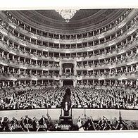 Italien 1950er Milano Teatro alla Scala Interno Echt Foto Ansichtskarte AK 983 Postka