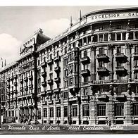 Italien 1950er Milano Hotel Excelsior Gallia Echte Foto Ansichtskarte AK 957 Postkart