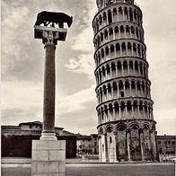 Italien 1950er Jahre Pisa - Torre Pendente, Echte Foto Ansichtskarte AK 709 Postkarte