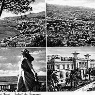 Italien 1950er Jahre Riviera dei Fiori Saluti da Sanremo AK 921 Ansichtskarte Postkar