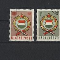 Ungarn.1958. Mi.1528.A. - 1529.A. gest.