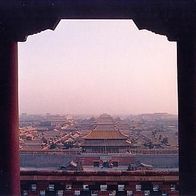 China 1994 - Peking Blick auf die Verbotene Stadt, AK 485 Ansichtskarte Postkarte