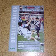 DFB HALLEN POKAL Magazin 1999 Stadionheft FC BAYERN München Hasseröder