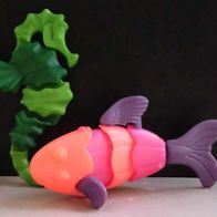 Ü-Ei Spielzeug 1997 - Bunte Unterwasserwelt - komplett + 2 entsprechede BPZ