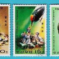 Briefmarken KOREA, Spechte, Mi. 1790-1794, 1978, Satz, 5 Werte