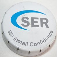 runde Miniatur Blechdose "SER" We install Confidence