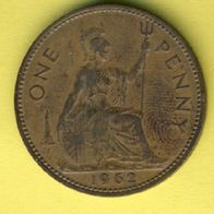 Großbritannien 1 Penny 1962