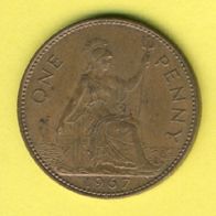 Großbritannien 1 Penny 1967