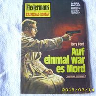Fledermaus Kriminal Roman Nr. 849