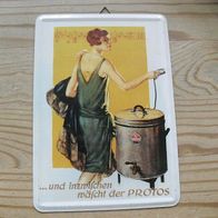 Protos Blechschild Motiv Retro 1920 Jahre Vintage 10x15 cm f. Sammler