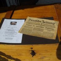 Geschenktip Echte alte Zeitung zum Jubiläum usw.