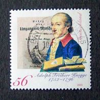 Bund 2002 - Mi. 2241 / ° Adolph Freiherr von Knigge (56) *