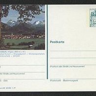Bildpostkarte BRD,1977 e. 6/85 Oberstdorf