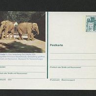 Bildpostkarte BRD,1978 f. 10/135 Jade, Elefanten