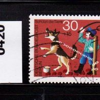 Berlin Mi. Nr. 420 Jugendmarken 1972: Tierschutz - Wert 30 + 15 Pf o <