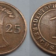 Deutsches Reich 1 Reichspfennig 1925 (G) ## S20