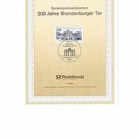 Ersttagsblatt 04/1991-200 Jahre Brandenburger Tor