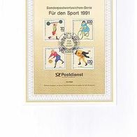 Ersttagsblatt 10/1991-Sporthilfe