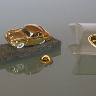 Porsche 356 Pin Anstecker gold-chrom Praliné Bijou H0 1:87 OVP