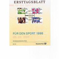 Ersttagsblatt 04/1998-Sporthilfe