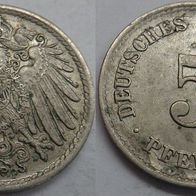 Deutsches Reich 5 Pfennig 1908 (F) ## S20
