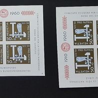 Schweiz Pro Patria Michel 2x Block 17 postfrisch mnh - TOP * *