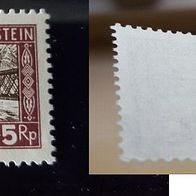 Liechtenstein Michel Nr. 78 Rheinnot postfrisch mit minimalem Gummischaden - RAR