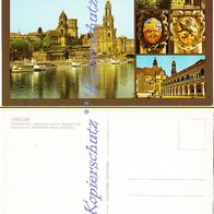 Dresden Terrassenufer, Verkehrsmuseum, Stallhof, -Wappen, Ansichtskarte 1987