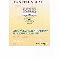 Ersttagsblatt 23/1998-Gründung der EZB in Frankfurt