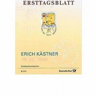 Ersttagsblatt 06/1999-100. Geb. von Erich Kästner