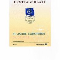 Ersttagsblatt 18/1999-50 Jahre Europarat