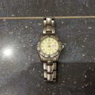 1x FOSSIL Armbanduhr BLUE TI-5005 Vintage GLOW IN THE DARK Titanium Uhr