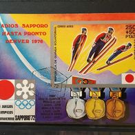 Äquatorial-Guinea Block 12 (MiNr. A74) Olympia Saporro 1972 gestempelt M€ 1,00 #972