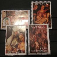 Guyana MiNr. 3072-3075 Weihnachten gestempelt M€ 18,00 #404