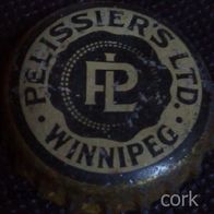 Pelissier Brewery Ltd. Bier Brauerei KORK Kronkorken aus Winnipeg in Kanada ALT