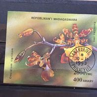 Madagaskar Block 239 Orchideen gestempelt M€ 2,50 #1096